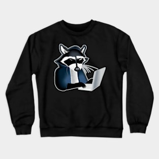 Raccoon Hacker Crewneck Sweatshirt